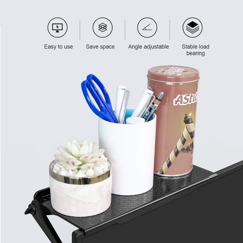 BSASHF 1 Park TV Top Shelf apple tv mount Monitor Shelf Screen Storage Shelf floating tv stand Router Shelf Adjustable Mount for Media Box, Game Console, Router TV, Camera Frames Remote 8.5 X 4.4 Inch - Image 1